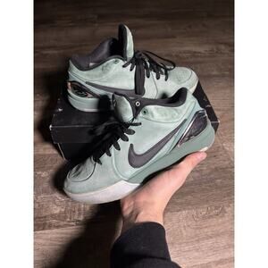 Nike Kobe 4 Protro Girl Dad Suede Sneakers Black/Silver, Size 7.5